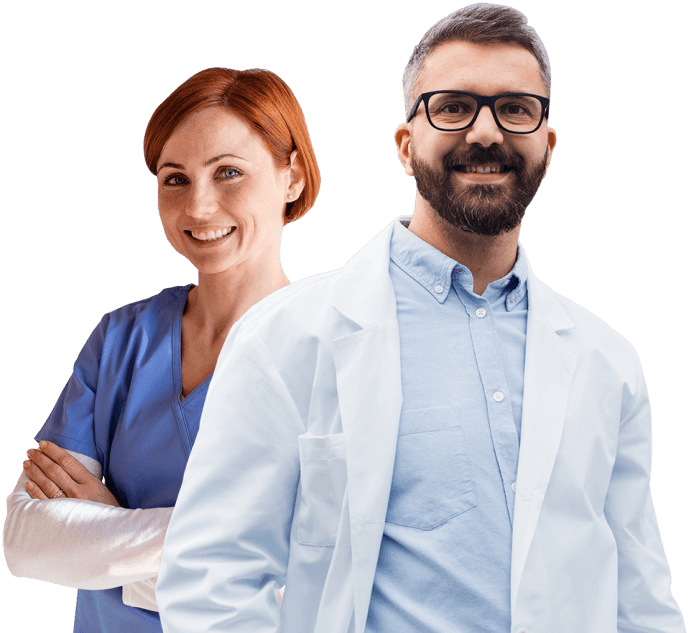 Therapist working with a patient